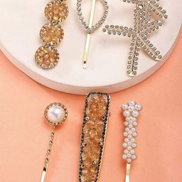 Bohey by KARATCART Women Set of 6 Embellished Alligator Hair Clip-83