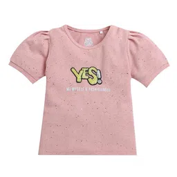 Tiny Girl Print Cotton Top-45