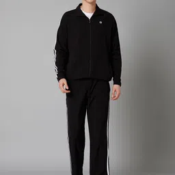 TURNFIT Mock Collar Striped Tracksuits-picture-1