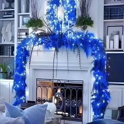 KAVYARA Blue & Red Rice Shape String Light image 2