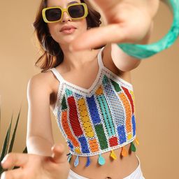 Kotty Crochet Cotton Crop Top-image-31