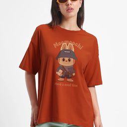 TOGS & TERRE Graphic Printed Round Neck Oversized Organic Cotton T-shirt-picture-43
