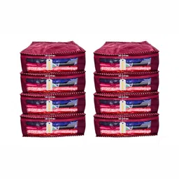 Ajabh Maroon Set of 8 Regular Multi-Utility Organisers-48