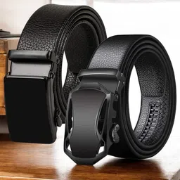 Metronaut Men Textured 2 PU Belt-image-22