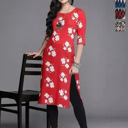 Anouk Rustic Women Pack of 4 Ethnic Motifs Printed Crepe Kurta-83