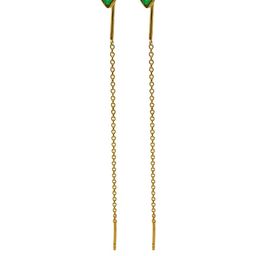 Silver Planets Contemporary Drop Earrings-image-45
