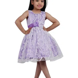 Shahina Fashion Girls Net Knee Length Princess Dress-image-91