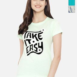 Tromko Women Pack of 3 Graphic Printed Round Neck Cotton Regular Fit T-shirts-image-77