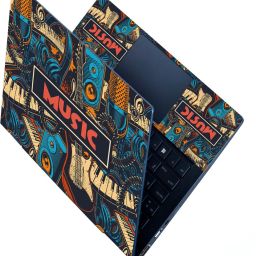 Full Panel Laptop Skin Decal Sticker Vinyl Fits Size Upto 15.6 inches - Musical Self Adhesive Vinyl Laptop Decal 15.6-image-56