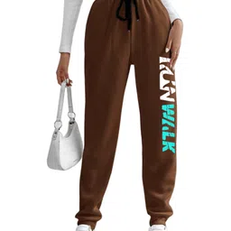 SAAHASAM Women Printed Relaxed Loose Fit Joggers Trousers-image-76