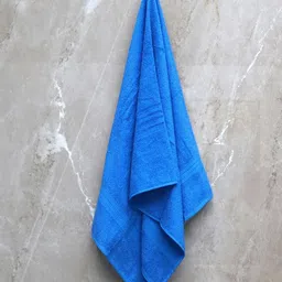 BOMBAY DYEING Blue 1 Pcs Cotton 450 GSM Bath Towel-77