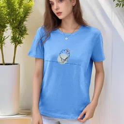 StyleCast x Revolte Women Printed Raw Edge T-shirt-picture-34