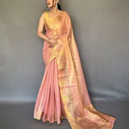 MORDEN MUSE Ethnic Motifs Woven Design Zari Saree-picture-7