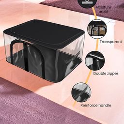 Kuber Industries Grey Set of 4 Regular Drawer Organiser Organisers image 3