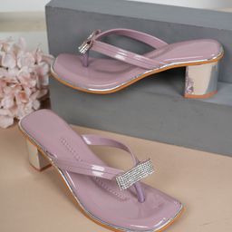 Walkfree Women Open Toe BlockWestern - Embellished Sandals-23
