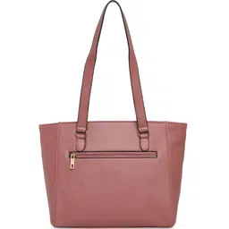 Lavie Textured Structured Tote Bag with Quilted image 3