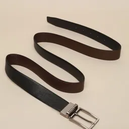 Louis Philippe Men Textured Leather Reversible Formal Belt-image-15