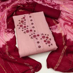 Maroosh Floral Embroidered Thread Work Unstitched Dress Material-image-81