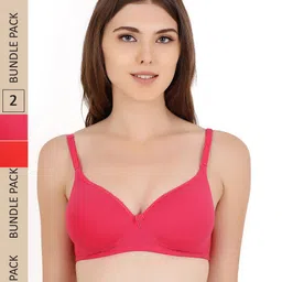 Floret Pack Of 2 High Support Heavily Padded Back Closure Multiway Strap Bra-picture-2