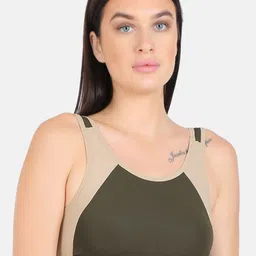 N-Gal Colourblocked Full Coverage Medium Padded Dry Fit Workout Bra- All Day Comfort-picture-47