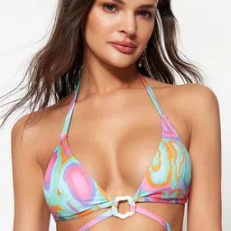 Trendyol Abstract Printed Full Coverage Lightly Padded Everyday Bra with All Day Comfort image 1