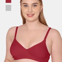 KOMLI Pack Of 2 Full Coverage All Day Comfort Cotton T-shirt Bras-18