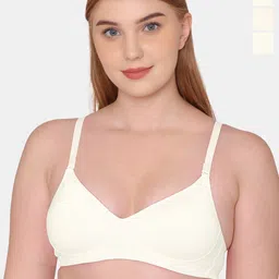 KOMLI Pack Of 3 Full Coverage Lightly Padded Cotton T-shirt Bras-image-35