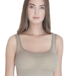 PLUMBURY Full Coverage Lightly Padded Rapid-Dry Seamless Sports Bra-4