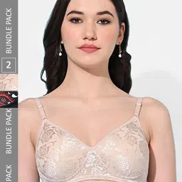 FIMS Pack Of 2 Full Coverage Lightly Padded All Day Comfort Bras-39