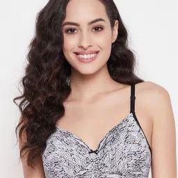 Clovia Animal Printed Full Coverage Lightly Padded All Day Comfort T-shirt Bra-55