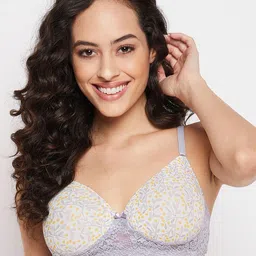 Clovia Floral Full Coverage Lightly Padded T-shirt Bra With All Day Comfort-image-86