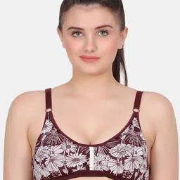 Amour Secret Floral Printed Bra Full Coverage Lightly Padded-PDRKN019_Chy-33