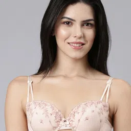 Enamor Floral Lace Medium Coverage Lightly Padded Everyday Bra With All Day Comfort-35