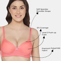 Tweens Pack Of 2 Push-Up Bra All Day Comfort With Medium Coverage Heavily Padded image 2