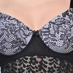FIMS Pack Of 2 Self Design Bras Full Coverage Lightly Padded image 2