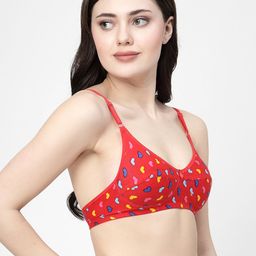 Docare Conversational Printed Full Coverage Non Padded Minimizer Bra- All Day Comfort image 2