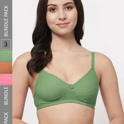 Docare Pack Of 3 Lightly Padded Full Coverage Cotton T-shirt Bra With All Day Comfort-image-88