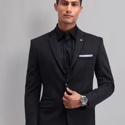 AD By Arvind Slim Fit Single Breasted Blazer-image-26
