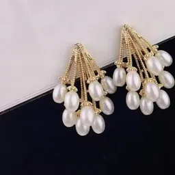 ONUYX Gold-Plated Beaded Drop Earrings-15
