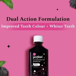 Perfora Set Of 3 Activate Charcoal, Probiotic Rise & Teeth Whitening Mouthwash- 200 ml image 2