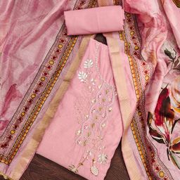 ASISA Embroidered Unstitched Dress Material-image-96