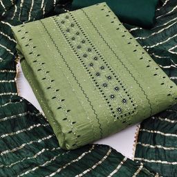 Rangtulika Ethnics Embroidered Unstitched Dress Material-picture-13