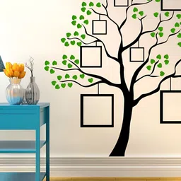 LANSTICK Black & Green Printed Splash Proof Wall Sticker-29