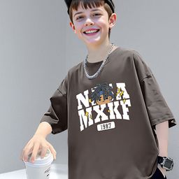 FOREVER FRIDAY Boys Typography Printed Round Neck Cotton T-shirt-image-58