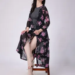 Cation Women Printed Shrug-28