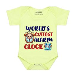 Arvesa World Cutest Alaram Printed Bodusuit-image-97