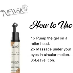 Newsio Under Eye Gel with Vitamin E & Cucumber - 15 ml image 3