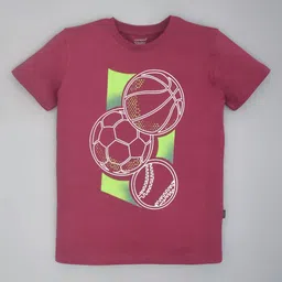 YOUMAA Boys Bio Finish Graphic Printed Round Neck Pure Cotton T-shirt-image-40