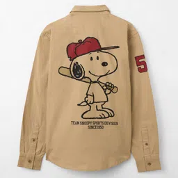 The Souled Store Boys Spread Collar Graphic Printed Cotton Casual Shirt-image-21
