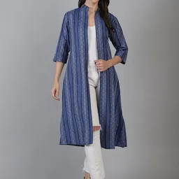 CORSICA Women Printed Longline Shrug-38